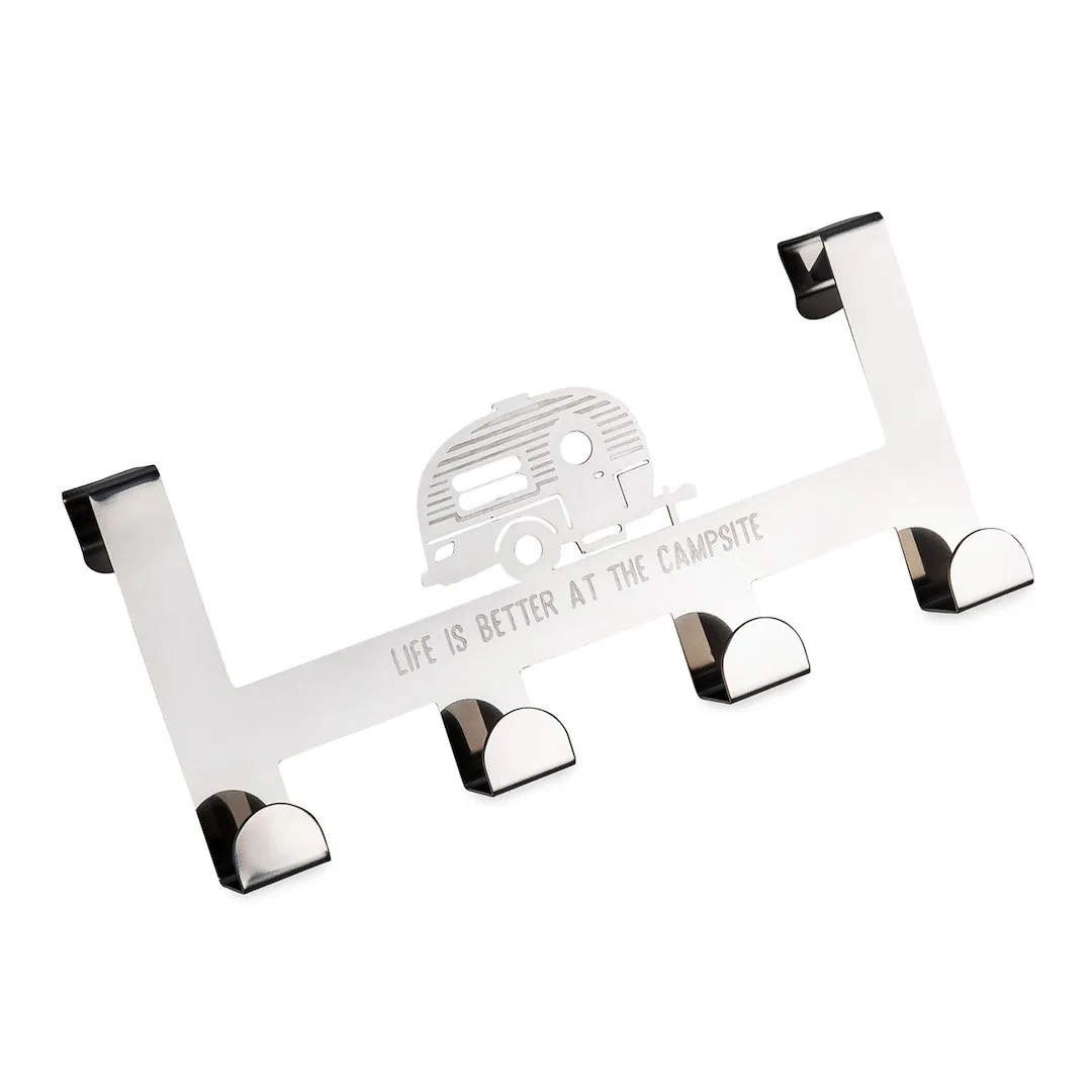 53388 – CAMCO Towel Rack, Hook Use To Hold Towels/ Bathrobes/ Jackets/ Hats And More Over The Door Mount Fits Standar...